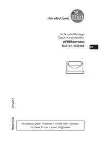 Notice IFM E30101 Accessoire industriel