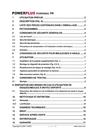 Notice PowerPlus POWE20025 Broyeur