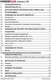 Notice PowerPlus POWE20010 Broyeur
