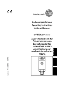 Notice IFM TR2430 Amplificateur de capteurs de température