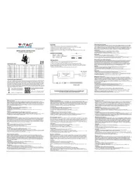 Notice V-TAC VT2304 Alimentation électrique