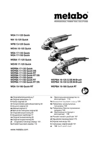 Notice METABO WEA 19180 QUICK RT Trituratore