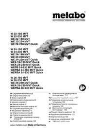 Notice METABO WEPB 24230 MVT QUICK Trituratore