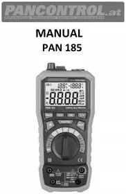 Notice Pancontrol PAN 185 Multimeter