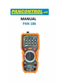 Notice Pancontrol PAN 186 Multimeter