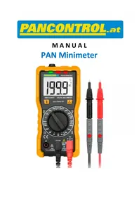 Notice Pancontrol PAN MINIMETER Multimeter