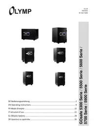 Notice OLYMPIA GOSAFE 5300FP Coffre-fort