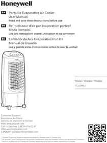 Notice HONEYWELL TC10PEU Climatiseur portable