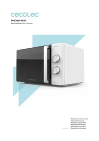 Notice CECOTEC PROCLEAN 4010 Microondas