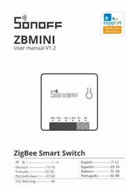 Notice Sonoff ZBMINI Maison intelligente