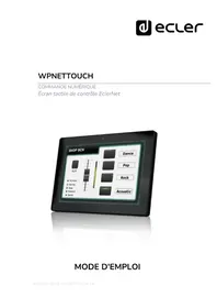 Notice Ecler WPNETTOUCH Télécommande tactile