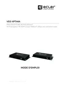 Notice Ecler VEOXPT44A Extension audio/video