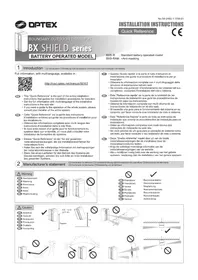 Notice OPTEX BXSR Détecteur de mouvements