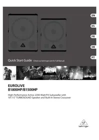 BEHRINGER Eurolive B1500HP - Haut-parleur