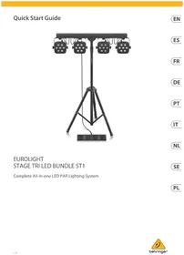 Notice BEHRINGER EUROLIGHT ST1 Oświetlenie