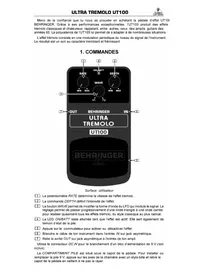 BEHRINGER Ultra Tremolo UT100 - Guitare