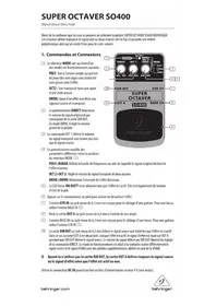 BEHRINGER Super Octaver SO400 - Guitare
