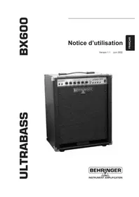 BEHRINGER Ultrabass BX600 - Guitare