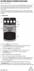 BEHRINGER Ultra Bass Chorus BUC400 - Guitare