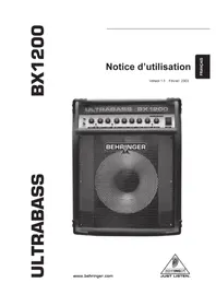 BEHRINGER Ultrabass BX1200 - Guitare