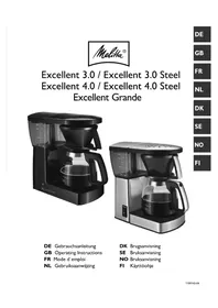 Notice MELITTA EXCELLENT 3.0 Kahvinkeitin