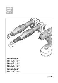 Notice Fein ASW 186 PC Skruvdragare