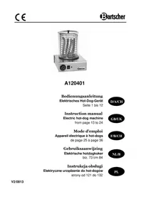 Notice BARTSCHER A120401 Hotdogapparaat