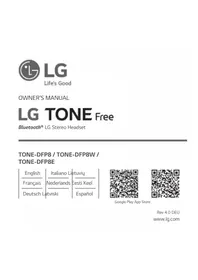 Notice LG TONE FREE TONEDFP8E Бездротові навушники