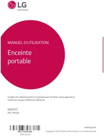 Notice LG PK5W Système audio