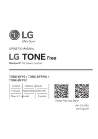Notice LG TONE FREE TONEDFP9E Бездротові навушники