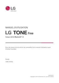 Notice LG TONE FREE TONEDT60Q Casque sans fil