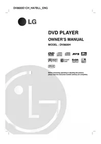 Notice LG DV8600E1CM Media player