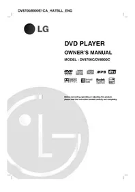 Notice LG DV8900E1CA Media player