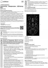 Notice Renkforce RFGM120 Souris