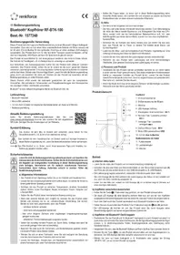 Notice Renkforce RFBTK100 Bouchon d'oreille