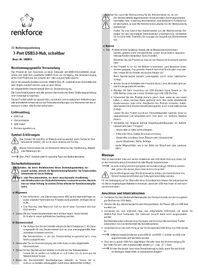 Notice Renkforce RF3269622 Commutateur