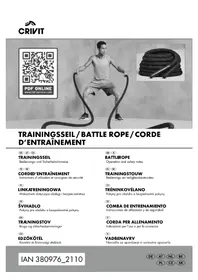 Notice CRIVIT HG09374 Corde d'entraînement