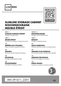 Notice Livarno Lux IAN 391611 Meuble de rangement