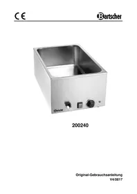 Notice BARTSCHER 115115 Ételmelegítők