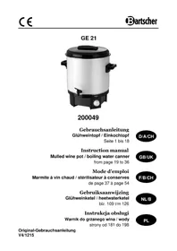Notice BARTSCHER GE 28 Piwnica na wino
