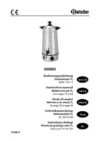 Notice BARTSCHER 200065 Piwnica na wino