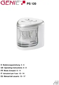 Notice Genie PS 120 Sharpener