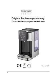 Notice CASO HW 1660 Vattenautomat