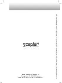 Notice Zepter EDELWASSER PWC670BLACK Filtre à eau