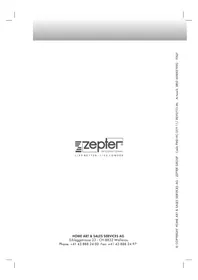 Notice Zepter EDELWASSER PWC670GOLD Filtre à eau