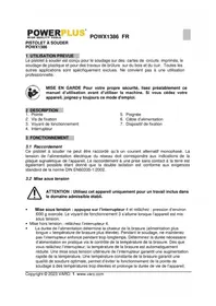 Notice PowerPlus POWX1386 Machine de soudure
