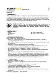 Notice PowerPlus POWX1384 Machine de soudure