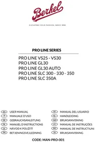 Notice Berkel PRO LINE SLC 350 AUTO Voedselsnijder