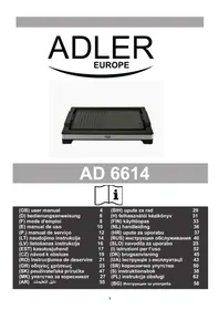 Notice ADLER AD 6614 Ηλεκτρική συσκευή μαγειρέματος