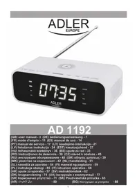 Notice ADLER AD 1192 Ραδιορολόι